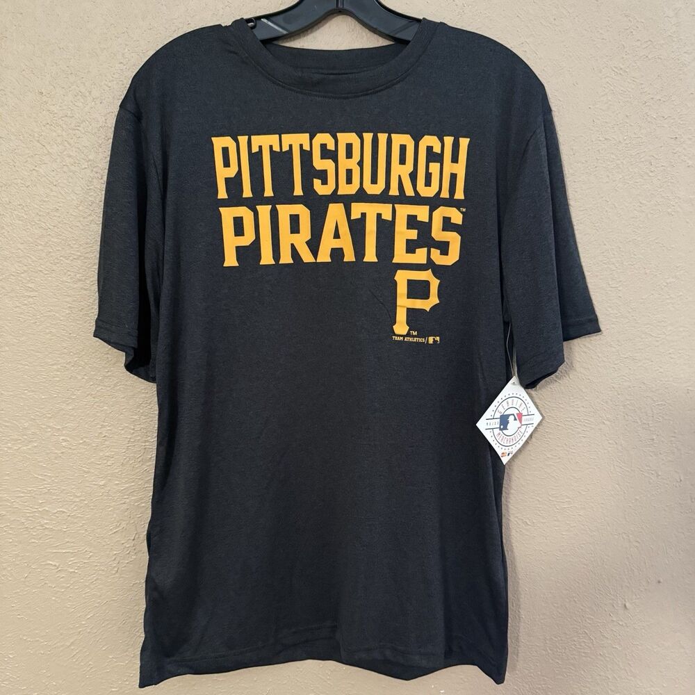 Pittsburgh Pirates T Shirt Youth XXL (18) MLB NWT Gray Genuine Merchandise